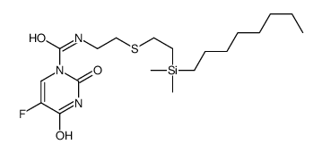 N-[2-[2-[dimethyl(octyl)silyl]ethylsulfanyl]ethyl]-5-fluoro-2,4-dioxopyrimidine-1-carboxamide结构式