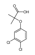 2-(3,4-Dichlorophenoxy)-2-methylpropanoic acid Structure