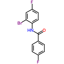 N-(2-Bromo-4-fluorophenyl)-4-fluorobenzamide结构式
