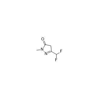 3-(二氟甲基)-1-甲基-1H-吡唑-5(4H)-酮结构式