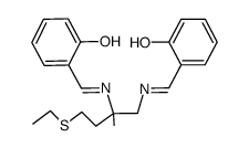 N,N'-disalicylidene-2-methyl-4-ethylthio-1,2-butanediamine结构式