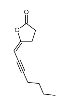 (E)-5-(hept-2-yn-1-ylidene)dihydrofuran-2(3H)-one结构式