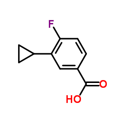 3-Cyclopropyl-4-fluorobenzoic acid Structure