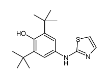 2,6-ditert-butyl-4-(1,3-thiazol-2-ylamino)phenol结构式