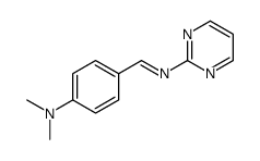 N,N-dimethyl-4-(pyrimidin-2-yliminomethyl)aniline Structure