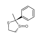 trans-2-methyl-2-phenyl-1,3-dithiolane S-oxide结构式