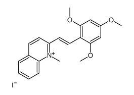 1-methyl-2-[(E)-2-(2,4,6-trimethoxyphenyl)ethenyl]quinolin-1-ium,iodide Structure
