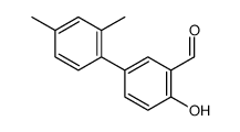 5-(2,4-dimethylphenyl)-2-hydroxybenzaldehyde Structure