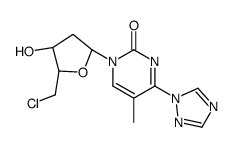 1-[(2R,4S,5S)-5-(chloromethyl)-4-hydroxyoxolan-2-yl]-5-methyl-4-(1,2,4-triazol-1-yl)pyrimidin-2-one Structure