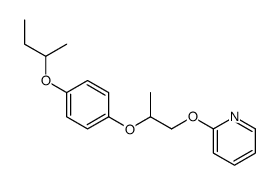 2-[2-(4-butan-2-yloxyphenoxy)propoxy]pyridine结构式