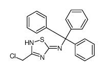 3-(chloromethyl)-N-trityl-1,2,4-thiadiazol-5-amine结构式