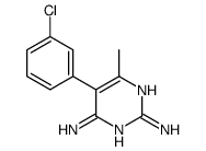 5-(3-chlorophenyl)-6-methylpyrimidine-2,4-diamine结构式