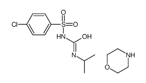 1-(4-chlorophenyl)sulfonyl-3-propan-2-ylurea,morpholine结构式