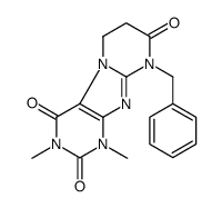 9-benzyl-1,3-dimethyl-6,7-dihydropurino[7,8-a]pyrimidine-2,4,8-trione结构式