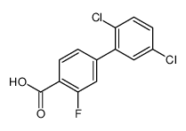 4-(2,5-dichlorophenyl)-2-fluorobenzoic acid结构式