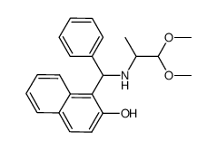 1-(((1,1-dimethoxypropan-2-yl)amino)(phenyl)methyl)naphthalen-2-ol Structure