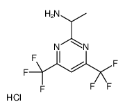 1-[4,6-bis(trifluoromethyl)pyrimidin-2-yl]ethanamine,hydrochloride Structure