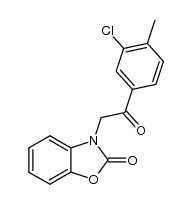 3-(2-(3-chloro-4-methylphenyl)-2-oxoethyl)benzo[d]oxazol-2(3H)-one Structure