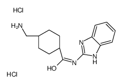4-(aminomethyl)-N-(1H-benzimidazol-2-yl)cyclohexane-1-carboxamide,dihydrochloride结构式