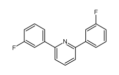 2,6-di(3-fluorophenyl)pyridine结构式