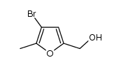 2-hydroxymethyl-4-bromo-5-methylfuran结构式