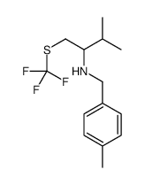 3-Methyl-N-(4-methylbenzyl)-1-[(trifluoromethyl)sulfanyl]-2-butan amine结构式