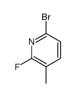 6-Bromo-2-fluoro-3-methylpyridine structure