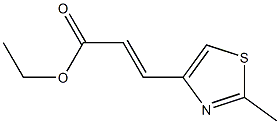 (E)-ethyl 3-(2-methylthiazol-4-yl)acrylate结构式