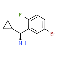 (S)-(5-bromo-2-fluorophenyl)(cyclopropyl)methanamine Structure