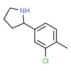 2-(3-Chloro-4-methylphenyl)pyrrolidine Structure