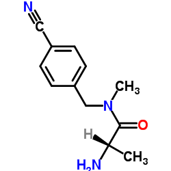 N-(4-Cyanobenzyl)-N-methylalaninamide Structure