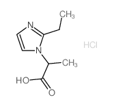 2-(2-Ethyl-imidazol-1-yl)-propionic acid hydrochloride结构式