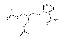 1-[2-acetoxy-1-(acetoxymethyl)ethoxy]methyl-2-nitroimidazol Structure