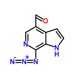 7-Azido-1H-pyrrolo[2,3-c]pyridine-4-carbaldehyde结构式