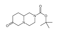 tert-butyl 7-oxo-3,4,6,8,9,9a-hexahydro-1H-pyrido[1,2-a]pyrazine-2-carboxylate结构式