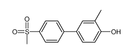 2-methyl-4-(4-methylsulfonylphenyl)phenol Structure