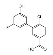 4-chloro-3-(3-fluoro-5-hydroxyphenyl)benzoic acid结构式