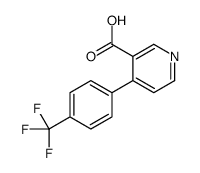 4-[4-(trifluoromethyl)phenyl]pyridine-3-carboxylic acid结构式