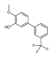 2-methoxy-5-[3-(trifluoromethyl)phenyl]phenol结构式