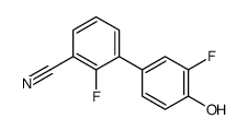 2-fluoro-3-(3-fluoro-4-hydroxyphenyl)benzonitrile结构式