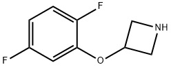 3-(2,5-二氟苯氧基)氮杂环丁烷结构式