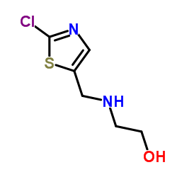 2-{[(2-Chloro-1,3-thiazol-5-yl)methyl]amino}ethanol Structure