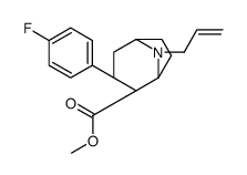 8-AZABICYCLO(3.2.1)OCTANE-2-CARBOXYLIC ACID, 3-(4-FLUOROPHENYL)-8-(2-PROPENYL)-, METHYL ESTER, (R-(EXO, EXO))- structure