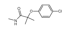 α-(4-chloro-phenoxy)-isobutyric acid methylamide结构式