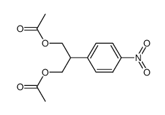 1,3-diacetoxy-2-(4-nitrophenyl)propane Structure