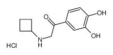 cyclobutyl-[2-(3,4-dihydroxyphenyl)-2-oxoethyl]azanium,chloride Structure