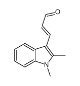 (E)-3-(1,2-dimethyl-1H-indol-3-yl)acrylaldehyde Structure