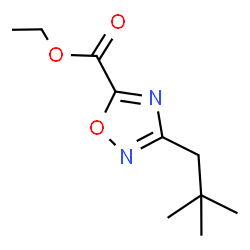 Ethyl 3-(2,2-dimethylpropyl)-1,2,4-oxadiazole-5-carboxylate结构式