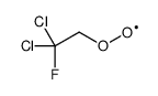 1,1-dichloro-1-fluoro-2-λ1-oxidanyloxyethane结构式