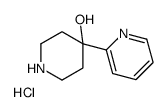 4-(Pyridin-2-yl)piperidin-4-ol hydrochloride结构式